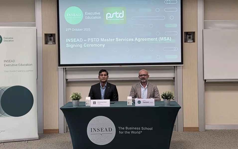 PSTD and INSEAD Master Services Agreement